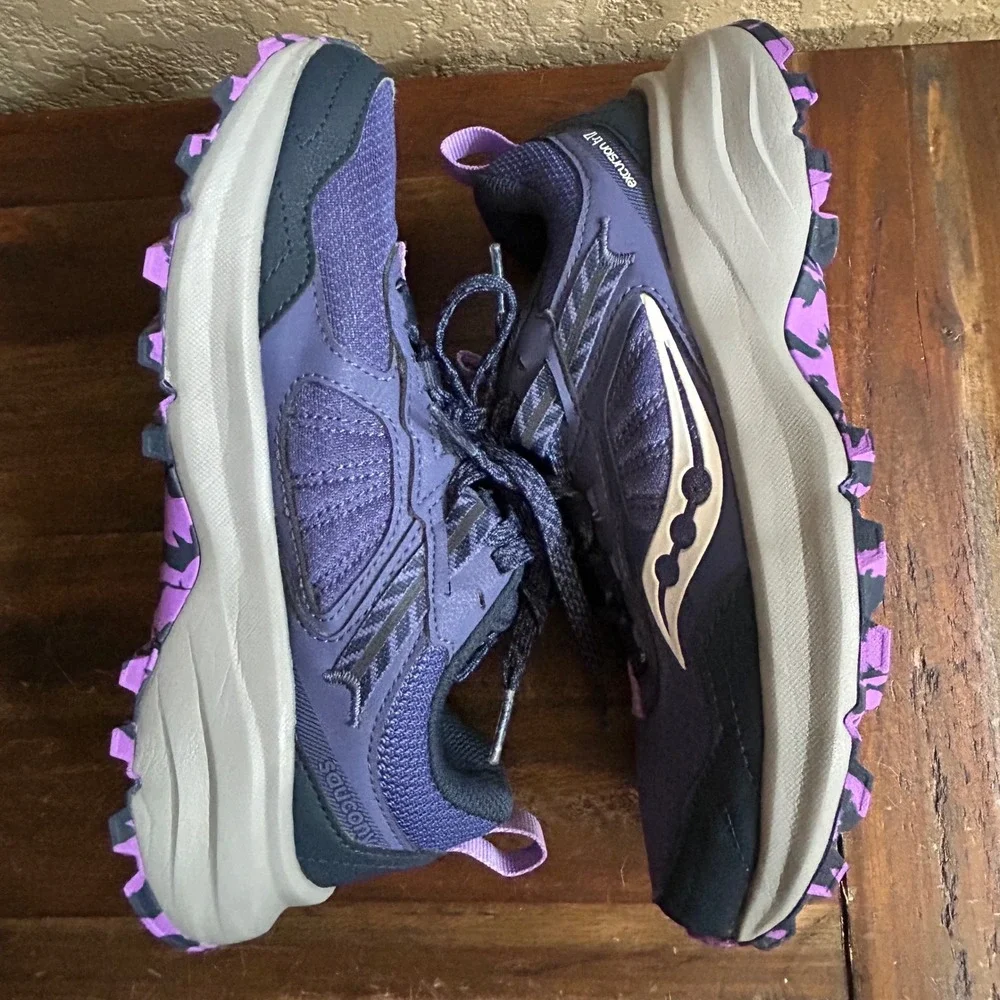 Saucony Excursion TR17 Trail Running Shoes Womens 6.5 Purple Hiking Sneakers - Picture 11 of 11